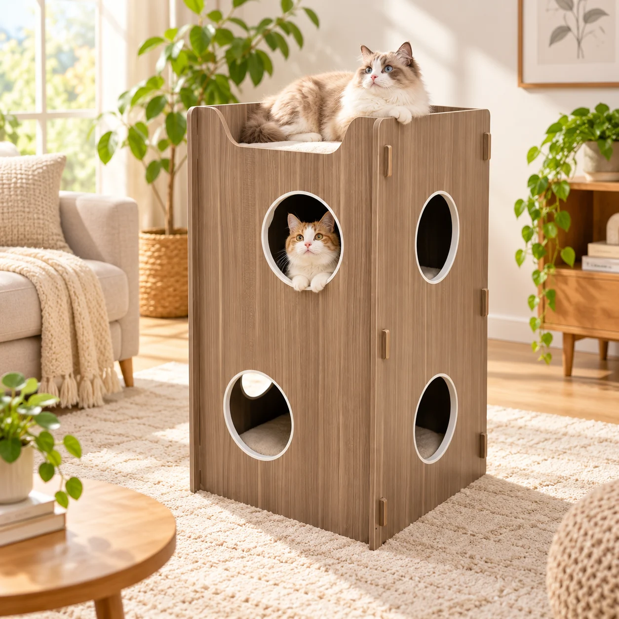Multi-level cat condo