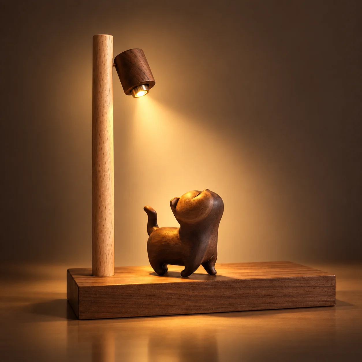 Light & Ambience · 小狗木艺灯